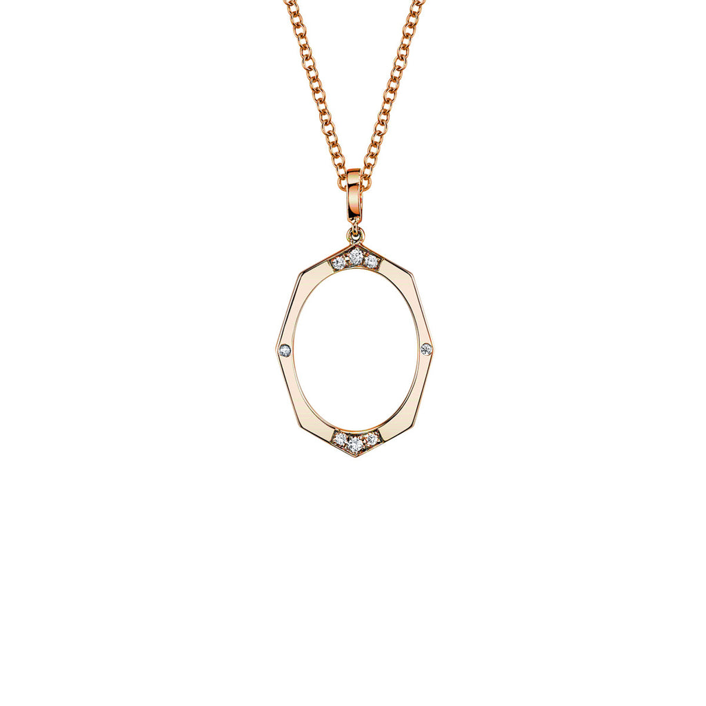 Small Diamond Pendant in Gold Jewelry-Affinity Sans Series