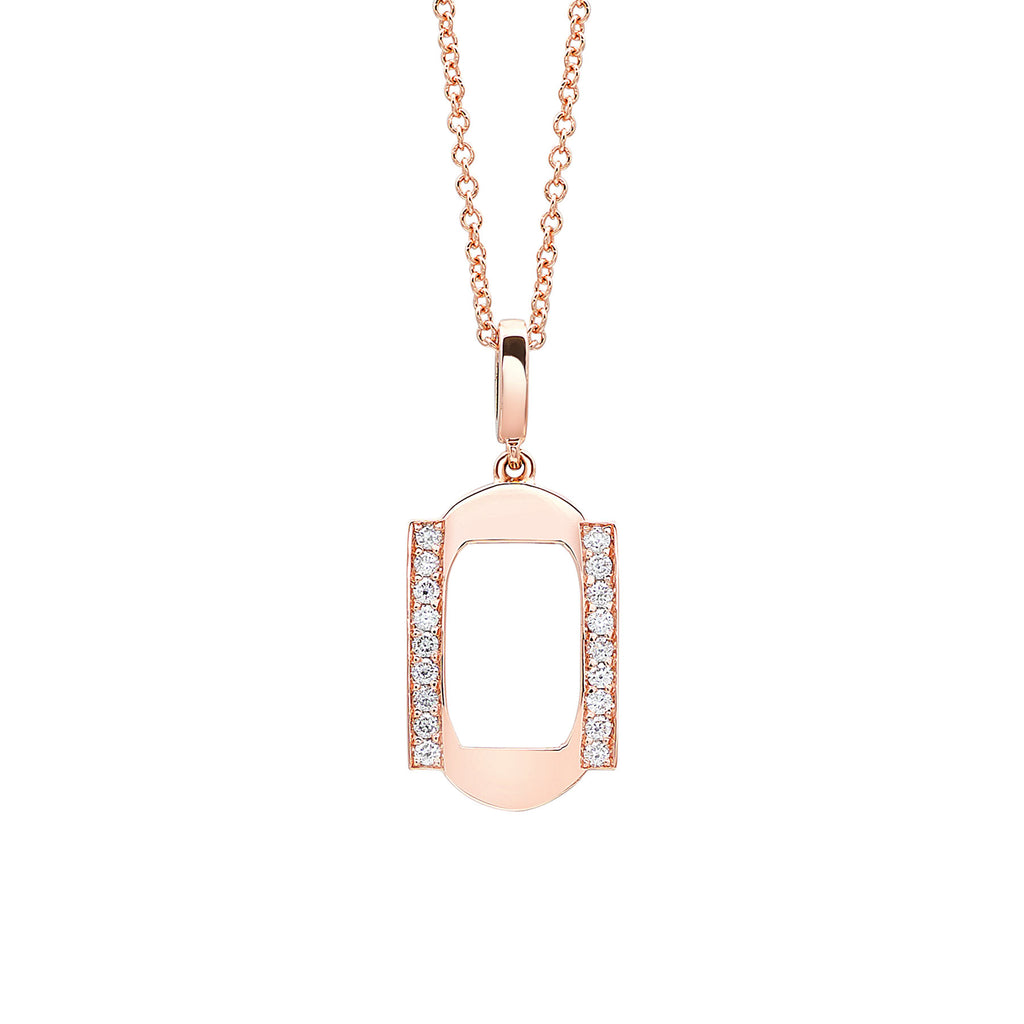 Dainty Diamond Pendant in Gold Jewelry-Frame Sans Series