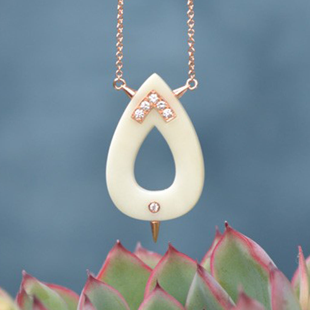 Nurture Diamond Pendant in 18k Gold Jewelry - Irthly - 4