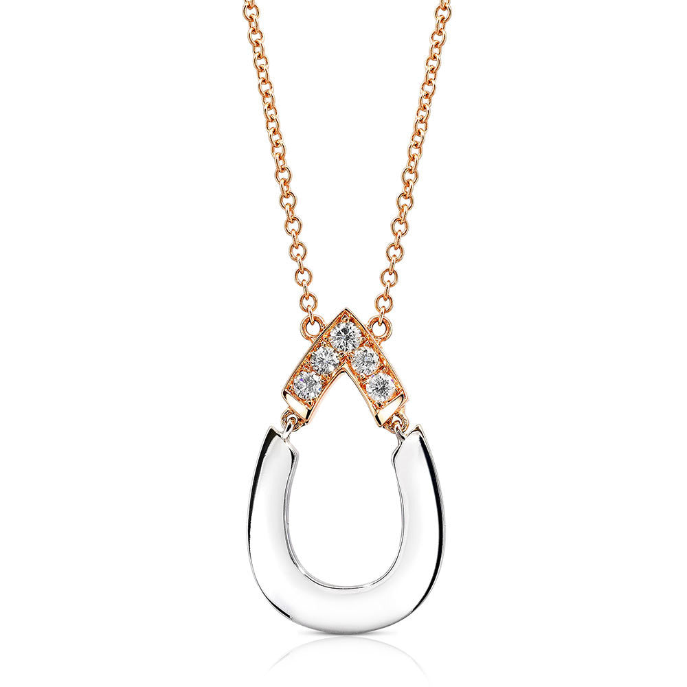 Nurture Sans Diamond Pendant in 18k Gold Jewelry - Irthly