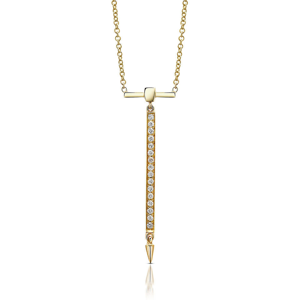 Diamond Bar Necklace | Return Sans | Irthly