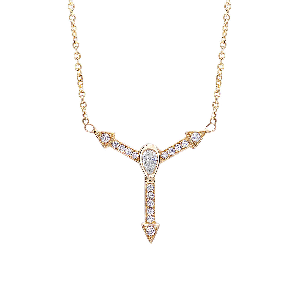 TryLove Sans Diamond Necklace in Gold-ISTLN01